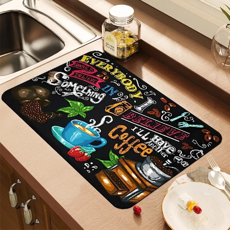 Bar Mat Rubber - Креативный коврик для сушки посуды с