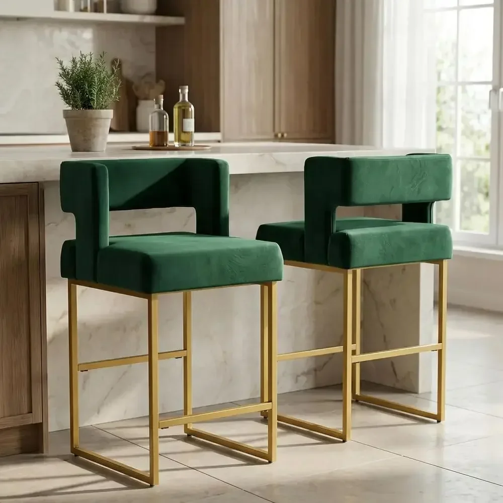 Home Bar Stools - Набор из 2-х зеленых барных стульев