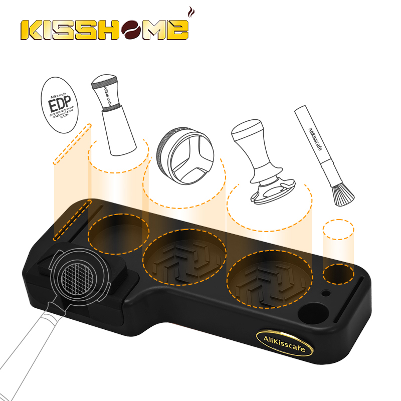 Home Barista - Коврик для темперовки кофе Alikisscafe, подставка