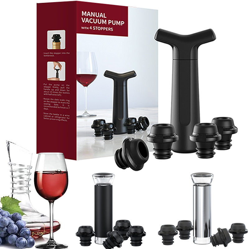 Вакуумные пробки для вина Ваку – обзор и цена Wine Preservation Pump