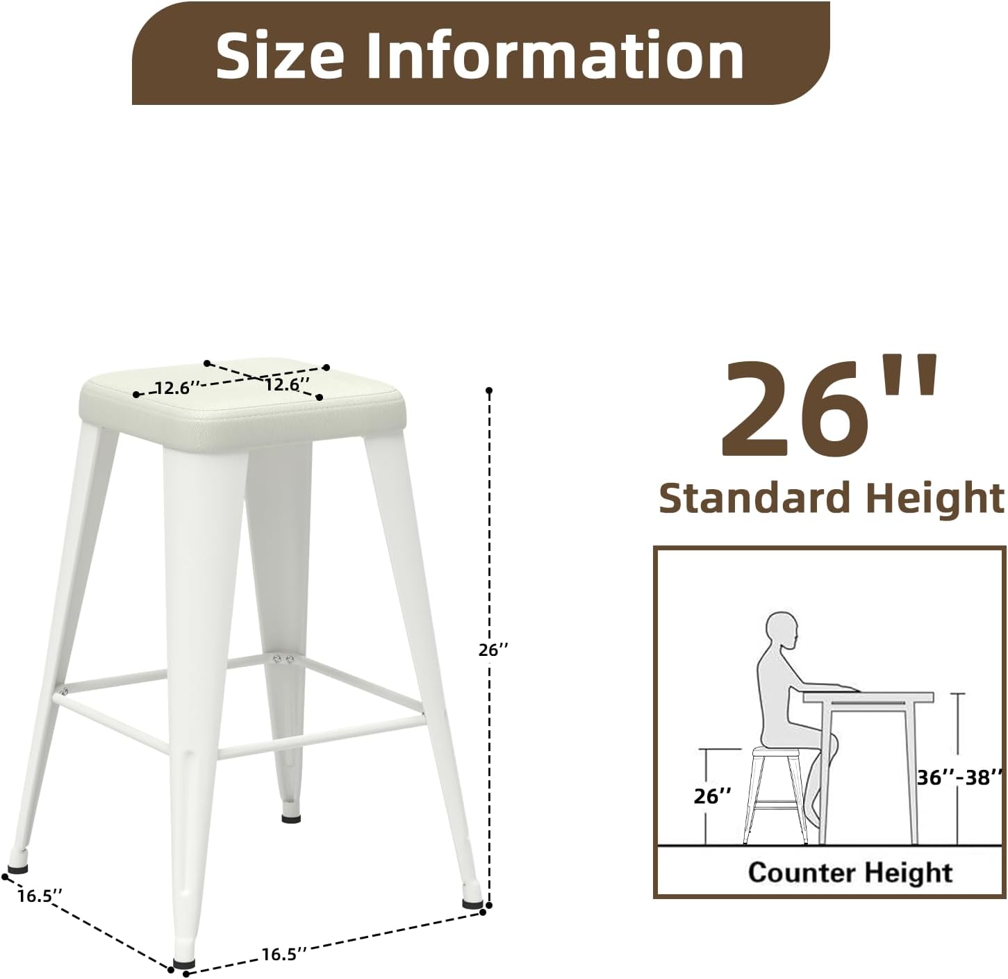 Набор из 4 барных стульев, выс – обзор и цена Home Bar Stools
