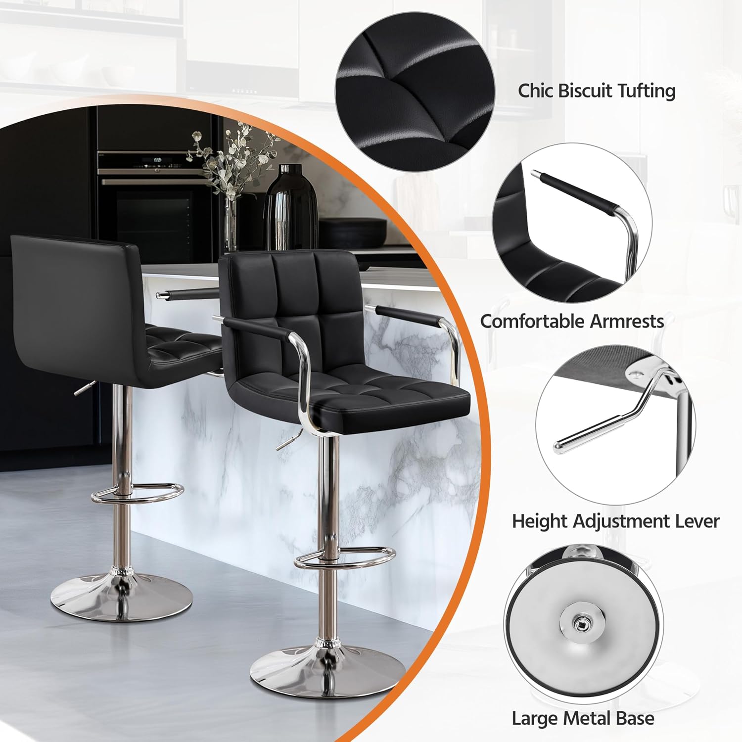 Набор из 2 барных стульев, рег – обзор и цена Home Bar Stools