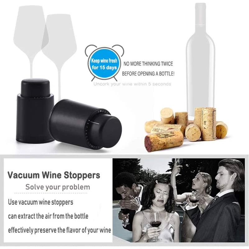 Вакуумная пробка для вина с фу – обзор и цена Wine Preservation Pump