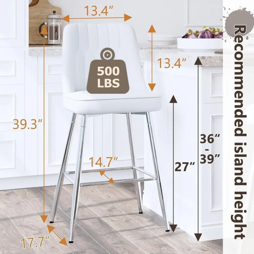 Комплект из 2 белых барных сту – обзор и цена Home Bar Stools